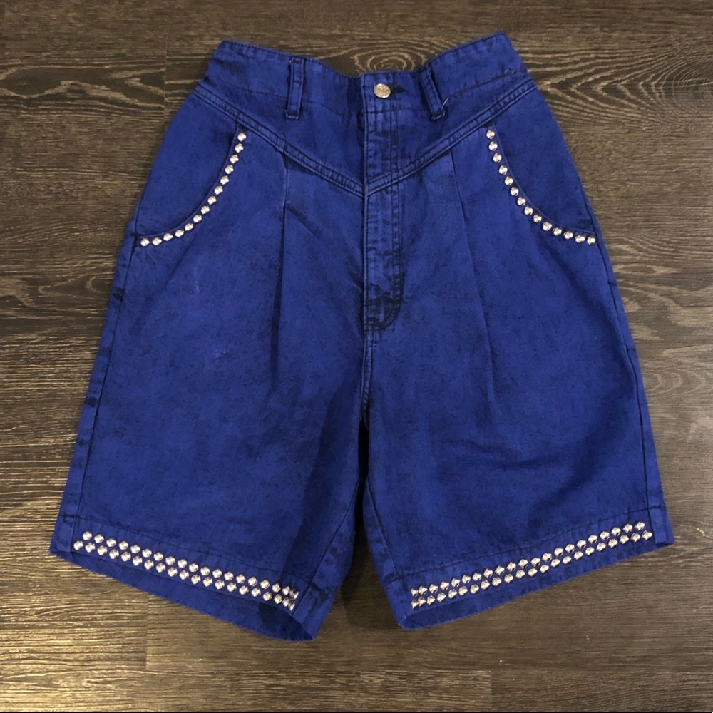 Vintage 80’s Shannon Art to Wear Acid Washed Shorts